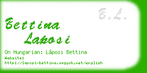 bettina laposi business card